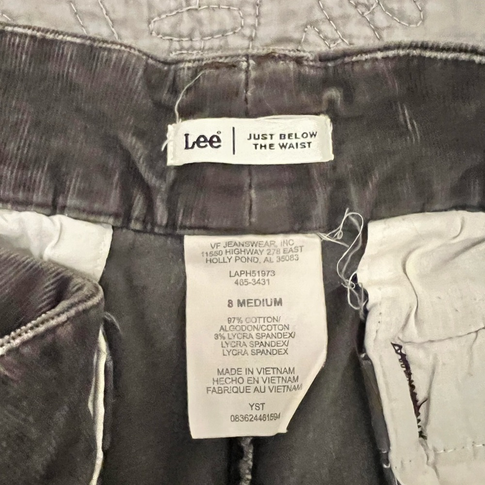 Lee Women's Gray Corduroy Pants - Picture 5 of 5